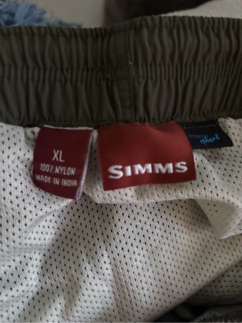 Simms Nano Sphere Water Shorts Men’s XL Green Quick Dry Fishing Swim